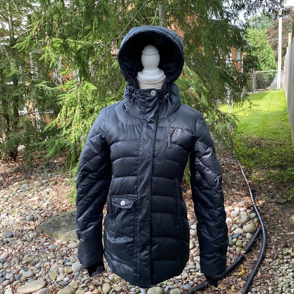 Lole Down Feather Puffer Graphite Jacket Xs​​​​​​​​​​​